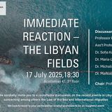 Athens PIL: Immediate reaction - The Libyan fields - 17.7.25